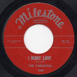 The Paradons Diamonds And Pearls / I Want Love USED VINYL 7INCH 45 RPM SINGLE STYRENE