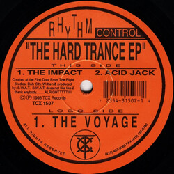 Rhythm Control The Hard Trance E.P. USED VINYL 12INCH EP 33 S RPM