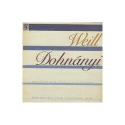 Kurt Weill / Ernst von Dohnányi / Jerry Grossman / Diane Walsh Sonatas For Cello And Piano Vinyl LP USED