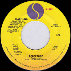 Madonna Borderline USED VINYL 7INCH SINGLE