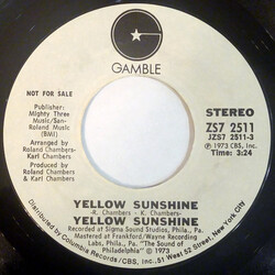 Yellow Sunshine Yellow Sunshine USED VINYL 7INCH 45 RPM PROMO STEREO MONO