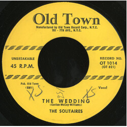 The Solitaires Don't Fall In Love / The Wedding USED VINYL 7INCH 45 RPM SINGLE