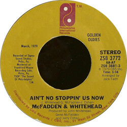 McFadden & Whitehead Ain't No Stoppin' Us Now / Do You Want To Dance USED VINYL 7INCH 45 RPM SINGLE