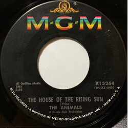 The Animals The House Of The Rising Sun USED VINYL 7INCH 45 RPM SINGLE