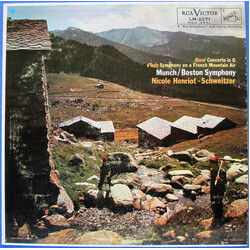 Maurice Ravel / Vincent d'Indy / Charles Munch / Boston Symphony Orchestra / Nicole Henriot-Schweitzer Concerto In G / Symphony On A French Mountain A
