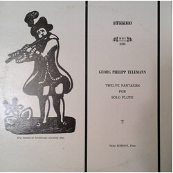 Georg Philipp Telemann / Paula Robison Twelve Fantasias For Solo Flute Vinyl LP USED