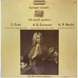 Georg Friedrich Händel / Johan Nicolaas Lentz / Georg Philipp Telemann / The Mozart Society Players Concerti Vinyl LP USED