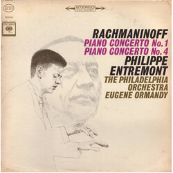 Sergei Vasilyevich Rachmaninoff / Philippe Entremont / Eugene Ormandy / The Philadelphia Orchestra Piano Concerto Nos. 1 And 4 Vinyl LP USED