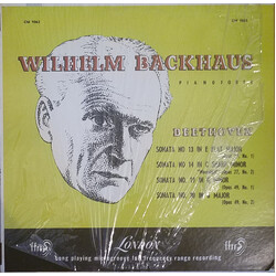 Wilhelm Backhaus / Ludwig van Beethoven Sonata No. 13 In E Flat Major Op. 27, No. 1 - Sonata No. 19 In G Minor Op. 49, No. 1 - Sonata No. 14 In C Shar