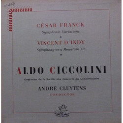 César Franck / Vincent d'Indy / André Cluytens / Orchestre De La Société Des Concerts Du Conservatoire / Aldo Ciccolini Symphony On A French Mountain 