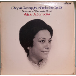 Frédéric Chopin / Alicia De Larrocha 24 Preludes, Opus 28 / Berceuse In D Flat, Opus 57 Vinyl LP USED