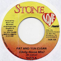 Sizzla Fat And Yuh Clean USED VINYL 7INCH 45 RPM