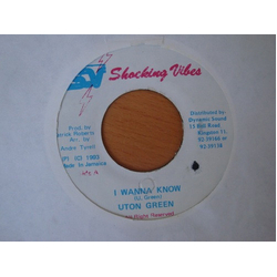 Utan Green I Wanna Know Vinyl 7" USED