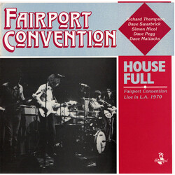 Fairport Convention House Full - Fairport Convention Live In L.A. 1970 Vinyl LP USED