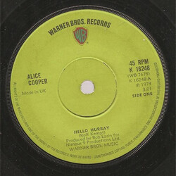 Alice Cooper Hello Hurray USED VINYL 7INCH 45 RPM SINGLE