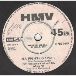Fela Kuti / Africa 70 Na Fight - O ! Part I & II USED VINYL 7INCH 45 RPM