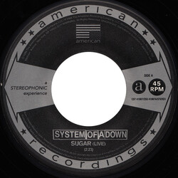System Of A Down Sugar (Live) / Suite-Pee (Live) USED VINYL 7INCH SINGLE PROMO