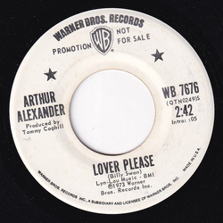 Arthur Alexander Lover Please / They'll Do It Every Time Vinyl 7" USED