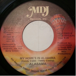 Alabama My Home's In Alabama / Some Other Time, Some Other Place Vinyl 7" USED