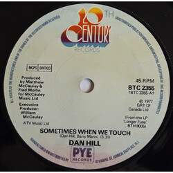 Dan Hill Sometimes When We Touch USED VINYL 7INCH 45 RPM SINGLE