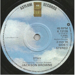 Jackson Browne Stay USED VINYL 7INCH 45 RPM SINGLE STEREO