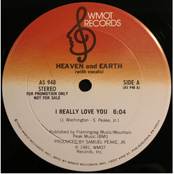 Heaven And Earth (2) I Really Love You USED VINYL 12INCH 33 S RPM PROMO