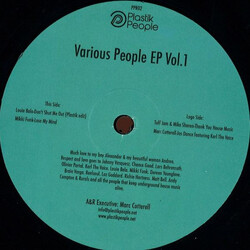 Various Various People EP Vol.1 USED VINYL 12INCH 33 S RPM EP