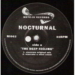 Nocturnal The Deep Feeling USED VINYL 12INCH 33 S RPM