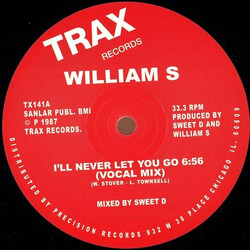 William Stover I'll Never Let You Go USED VINYL 12INCH 33 S RPM REISSUE REMASTERED