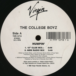 College Boyz Humpin' Vinyl 12" USED