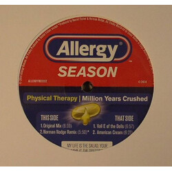 Physical Therapy Million Years Crushed USED VINYL 12INCH 33 S RPM EP