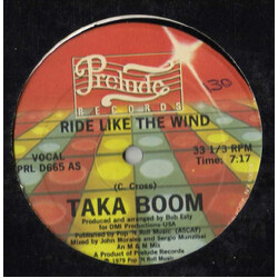 Taka Boom Ride Like The Wind VINYL 12" USED