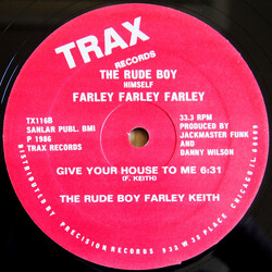 The Rude Boy Farley Keith / The Rude Boy Farley Keith Give Your Self To Me USED VINYL 12INCH 33 S RPM
