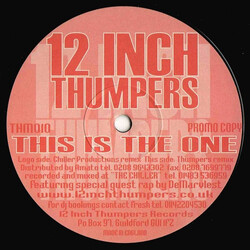12 Inch Thumpers This Is The One USED VINYL 12INCH PROMO