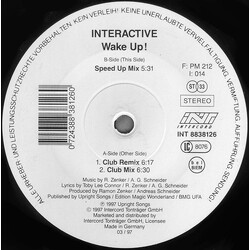 Interactive Wake Up! USED VINYL 12INCH 33 S RPM 45 RPM