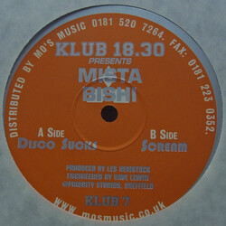 Mista Bishi Disco Sucks / Scream USED VINYL 12INCH