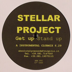 Stellar Project Get Up Stand Up USED VINYL 12INCH PROMO