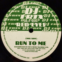DJ Trix Red Eyes / Run To Me USED VINYL 12INCH 45 RPM