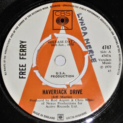 Free Ferry Haverjack Drive USED VINYL 7INCH 45 RPM SINGLE PROMO