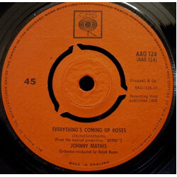 Johnny Mathis Everything's Coming Up Roses / Small World USED VINYL 7INCH