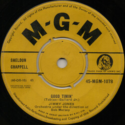 Jimmy Jones Good Timin' VINYL 7" USED