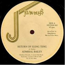 Admiral Bailey Return Of Sleng Teng USED VINYL 12INCH