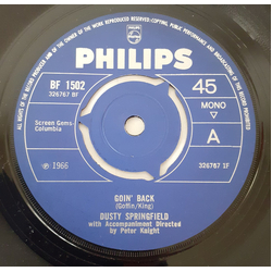 Dusty Springfield Goin' Back Vinyl 7" USED