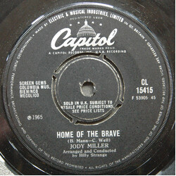 Jody Miller Home Of The Brave USED VINYL 7INCH 45 RPM SINGLE