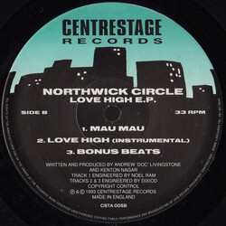 Northwick Circle Love High E.P. USED VINYL 12INCH EP 33 S RPM