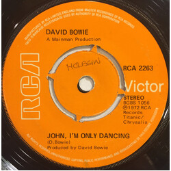David Bowie John, I'm Only Dancing / Hang On To Yourself USED VINYL 7INCH 45 RPM SINGLE STEREO