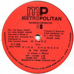 M.C. Joe / King Shameek In The House USED VINYL 12INCH 33 S RPM