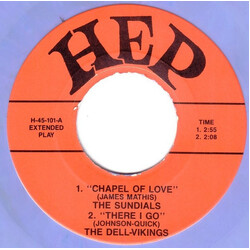 The Sundials / The Dell-Vikings / The Dynamic Upsetters Chapel Of Love / There I Go / I Want A Man To Shag With Me USED VINYL 7INCH 45 RPM EP COMPILAT