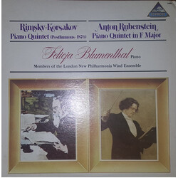 Felicja Blumental / The New Philharmonia Wind Ensemble Piano Quintet (Posthumous - 1876) * Piano Quintet in F Major Vinyl LP USED