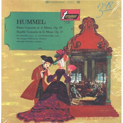 Johann Nepomuk Hummel / Martin Galling / Susanne Lautenbacher Piano Concerto In A Minor, Op.85 / Double Concerto In G Major Op.17 Vinyl LP USED